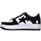 A Bathing Ape Low Black White Women Men Sneaker
