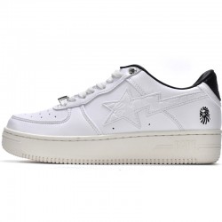 A Bathing Ape Low White Black Women Men Sneaker
