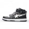 A Bathing Ape Sk8 High Black White Women Men Sneaker