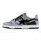A Bathing Ape Sk8 Low Grey Silver Black Women Men Sneaker