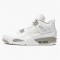 Nike Air Jordan 4 Retro White Oreo Mens AJ4 White Gray Sneakers CT8527 100