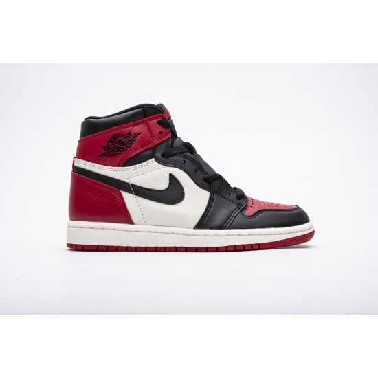 Air Jordan 1 High OG "Bred Toe" Black Red 555088-610