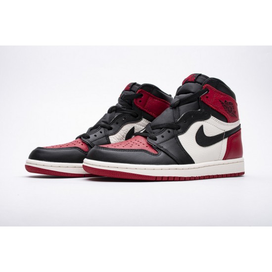 Air Jordan 1 High OG "Bred Toe" Black Red 555088-610