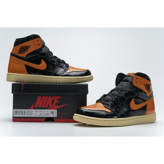 Air Jordan 1 High OG "Shattered Backboard 3.0" Orange Black 555508-028 40-47