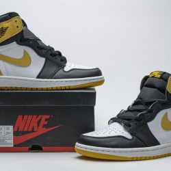 Air Jordan 1 High OG "Yellow Ochre" Yellow Black 555088-109