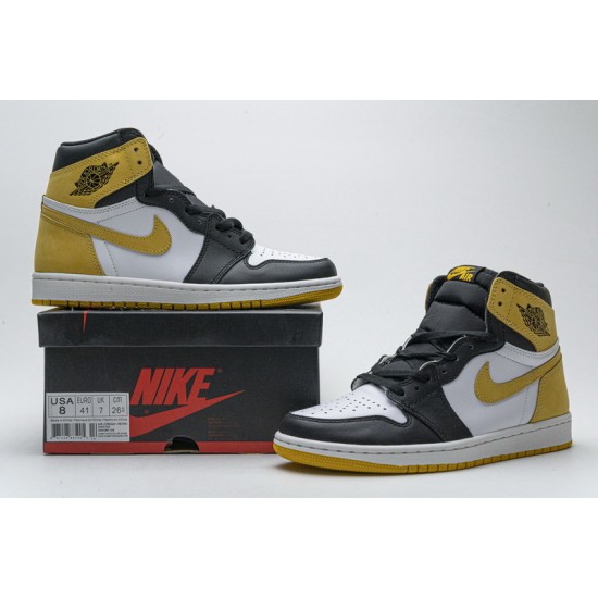 Air Jordan 1 High OG "Yellow Ochre" Yellow Black 555088-109
