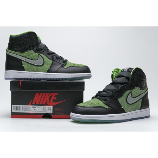 Air Jordan 1 High Zoom "Zen Green" Green Black CK6637-002