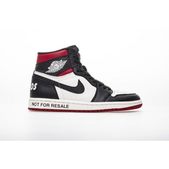 Air Jordan 1 NRG OG High "Not For Resale" Black White Red 861428-106