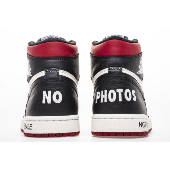 Air Jordan 1 NRG OG High "Not For Resale" Black White Red 861428-106