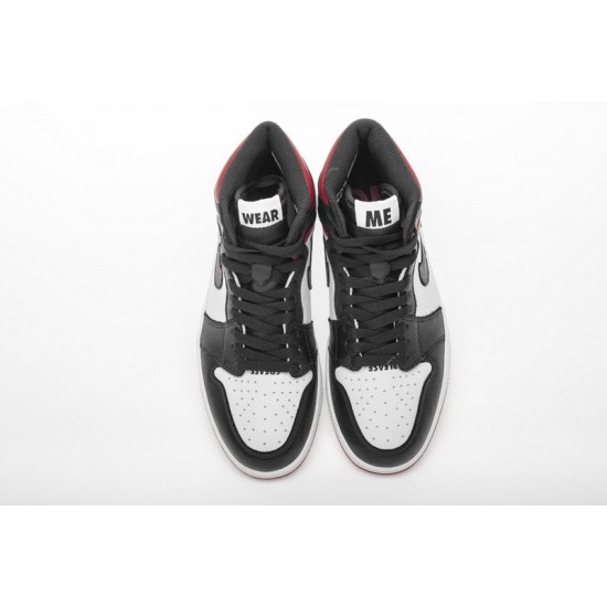 Air Jordan 1 NRG OG High "Not For Resale" Black White Red 861428-106