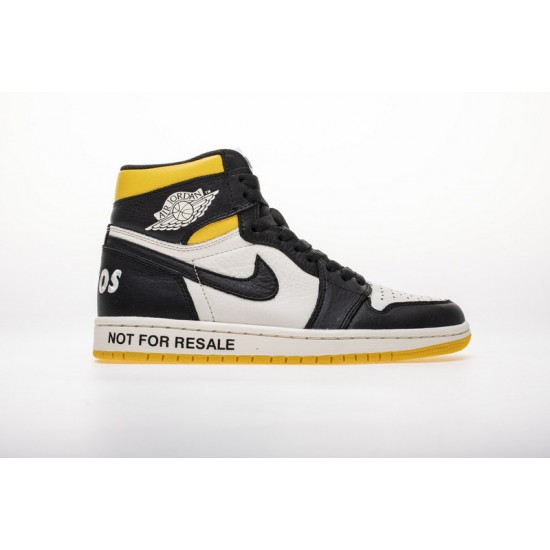 Air Jordan 1 NRG OG High "Not For Resale" Black Yellow 861428-107