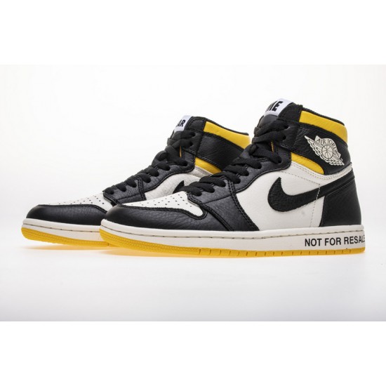 Air Jordan 1 NRG OG High "Not For Resale" Black Yellow 861428-107