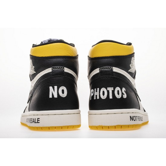 Air Jordan 1 NRG OG High "Not For Resale" Black Yellow 861428-107
