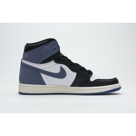 Air Jordan 1 OG Hi Retro "Blue Moon" Blue Black White 555088-115