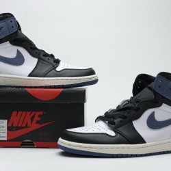 Air Jordan 1 OG Hi Retro "Blue Moon" Blue Black White 555088-115