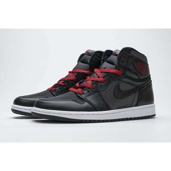 Air Jordan 1 Retro High OG "Black Satin" Gym Red Black Red 555088-060