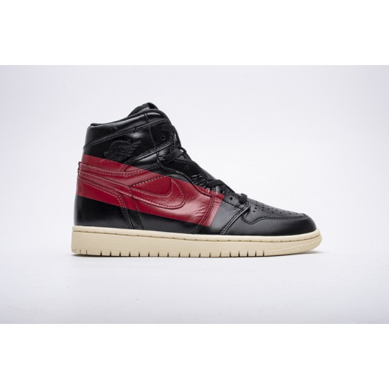 Air Jordan 1 Retro High OG "Defiant Couture" Black Red BQ6682-006