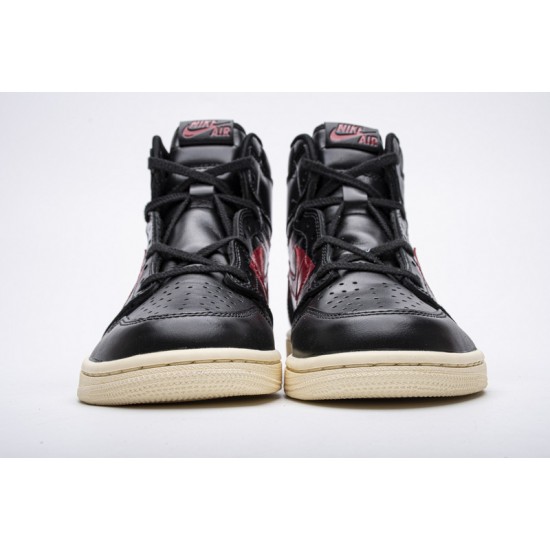 Air Jordan 1 Retro High OG "Defiant Couture" Black Red BQ6682-006