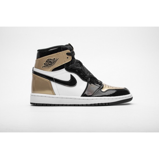 Air Jordan 1 Retro High OG "Gold Toe" Black Gold 861428-007