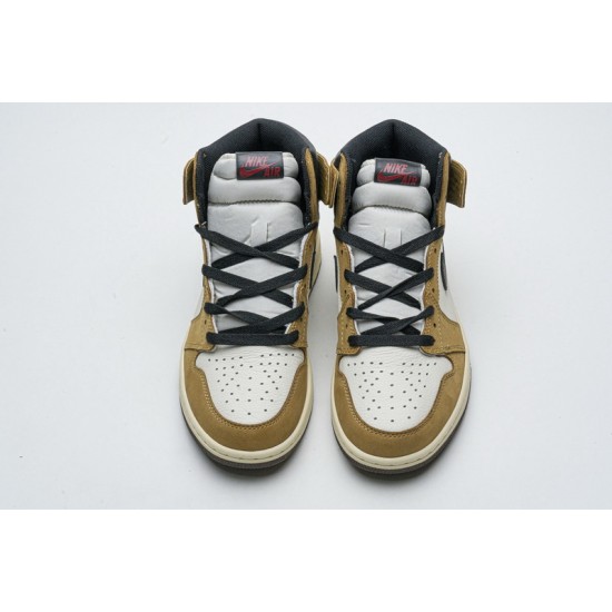 Air Jordan 1 Retro High OG "Rookie of the Year" Wheat White 555088-700