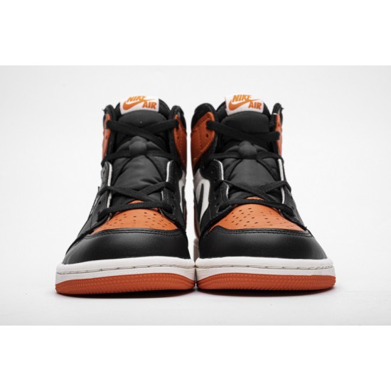Air Jordan 1 Retro High OG "Shattered Backboard" Orange Black 555088-005