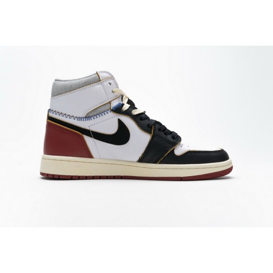 Air Jordan 1 Retro High Union Los Angeles "Black Toe" White Black Red BV1300-106