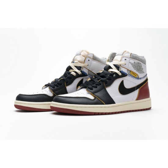 Air Jordan 1 Retro High Union Los Angeles "Black Toe" White Black Red BV1300-106