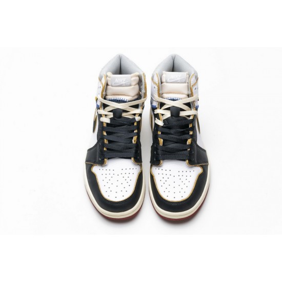 Air Jordan 1 Retro High Union Los Angeles "Black Toe" White Black Red BV1300-106