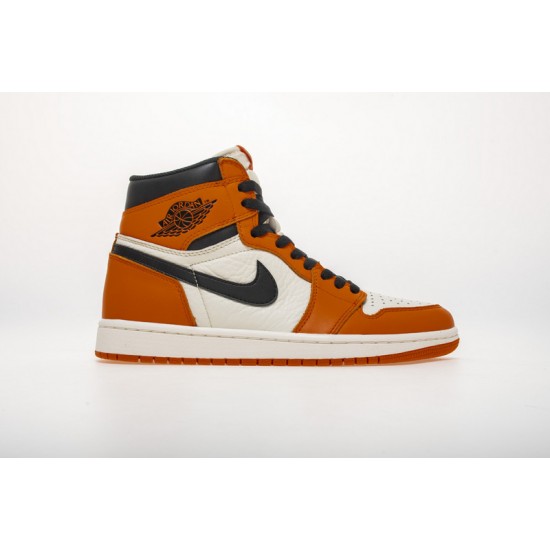 Air Jordan 1 Reverse "Shattered Backboard" Orange White 555088-113
