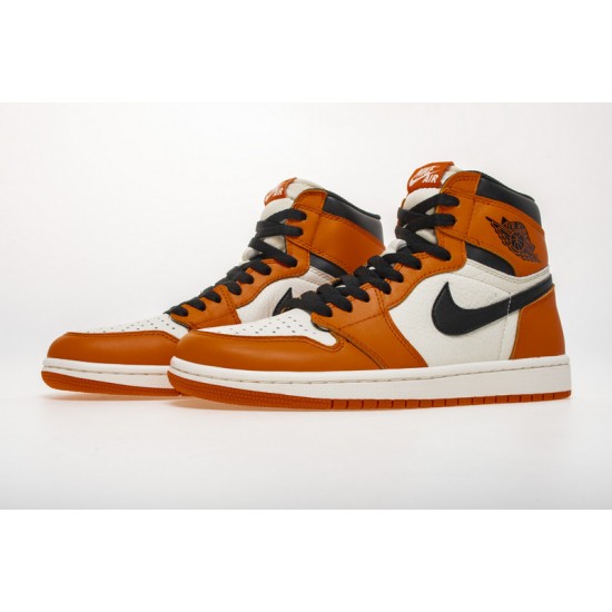 Air Jordan 1 Reverse "Shattered Backboard" Orange White 555088-113