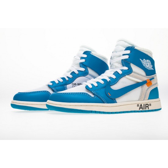 Off White x Air Jordan 1 "UNC" Blue White AQ0818-148