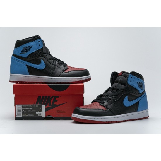 Air Jordan 1 High "UNC To Chicago" Blue Black Red CD0461-046 36-47