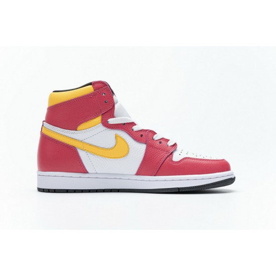 Air Jordan 1 High OG "Light Fusion Red" Red Yellow White 555088-603 36-46
