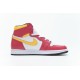 Air Jordan 1 High OG "Light Fusion Red" Red Yellow White 555088-603 36-46