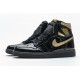 Air Jordan 1 High OG Patent "Black Metallic Gold" Black Gold 555088-032