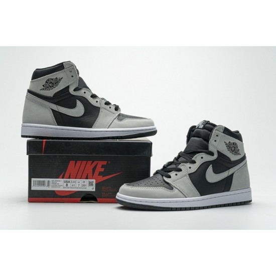 Air Jordan 1 High "Shadow 2.0" Black Grey 555088-035 36-46