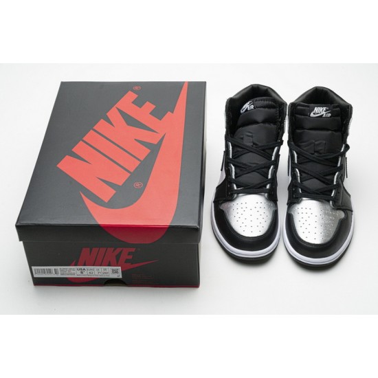 Air Jordan 1 High "Silver Toe" Black Silver CD0461-001