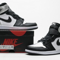 Air Jordan 1 High "Silver Toe" Black Silver CD0461-001