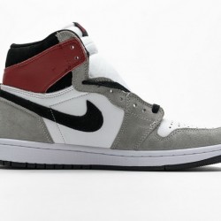 Air Jordan 1 High "Smoke Grey Red" Grey White Red 555088-126