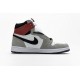 Air Jordan 1 High "Smoke Grey Red" Grey White Red 555088-126
