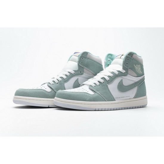 Air Jordan 1 OG Hi Retro "Turbo Green" Blue White 555088-311