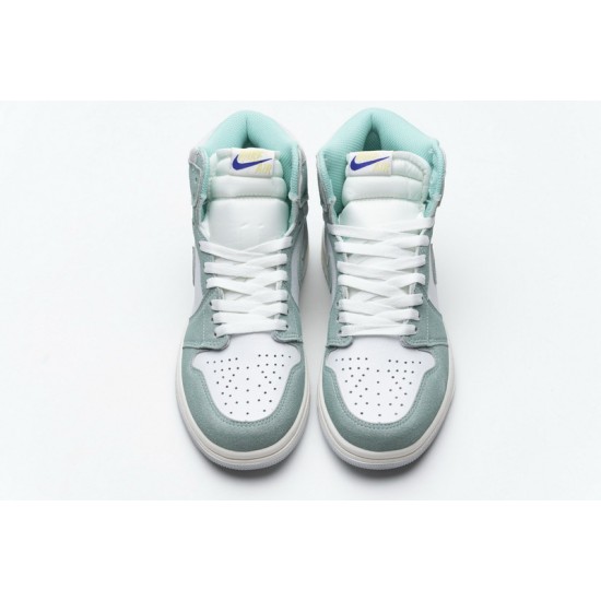Air Jordan 1 OG Hi Retro "Turbo Green" Blue White 555088-311
