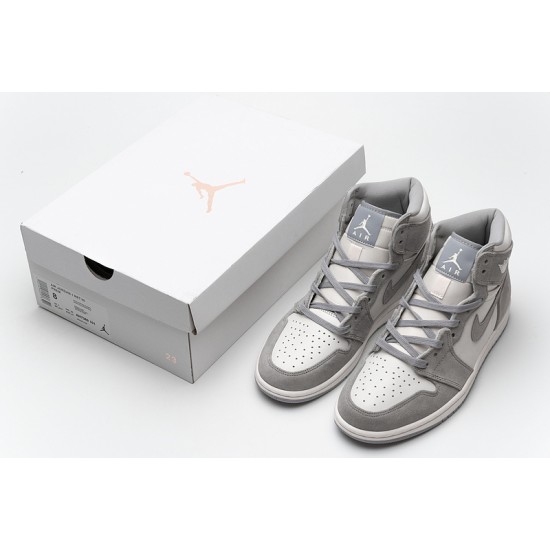Air Jordan 1 "Pale Ivory" Gray Pink AH7389-101