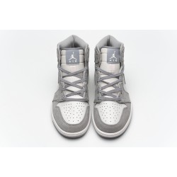 Air Jordan 1 "Pale Ivory" Gray Pink AH7389-101