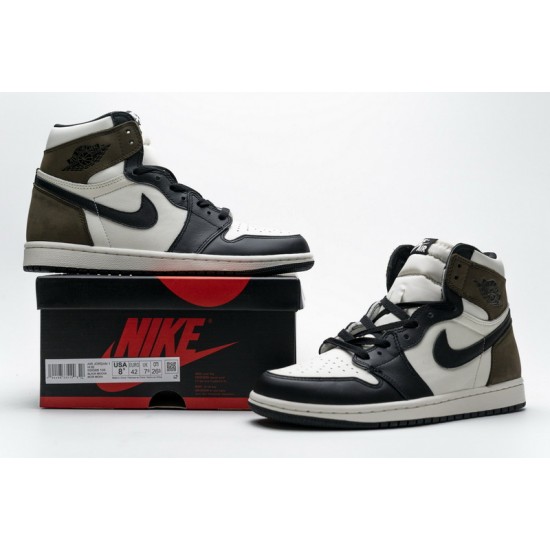 Air Jordan 1 Retro High OG "Dark Mocha" Brown White Black 555088-105