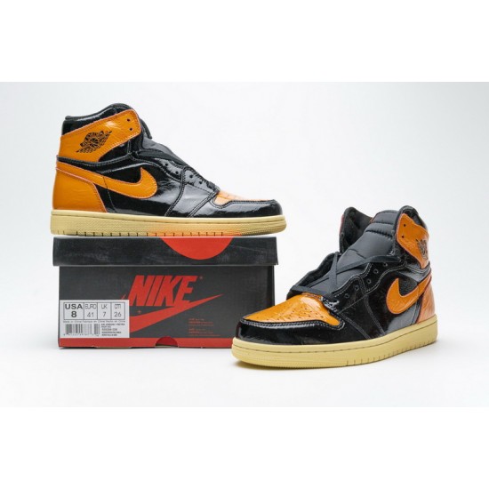 Air Jordan 1 Retro High OG "Shattered Backboard 3.0" Orange Black 555088-028