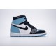 Air Jordan 1 Retro High OG "UNC" Patent Blue Black CD0461-401