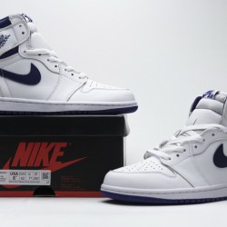Air Jordan 1 Retro High OG "Blue Moon" White Purple 555088-115