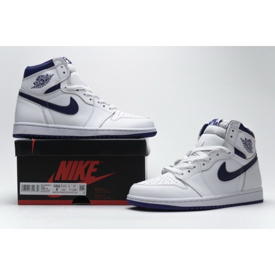 Air Jordan 1 Retro High OG "Blue Moon" White Purple 555088-115