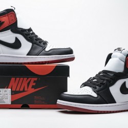 Air Jordan 1 Retro High "Satin Black Toe" Black Red CD0461-016